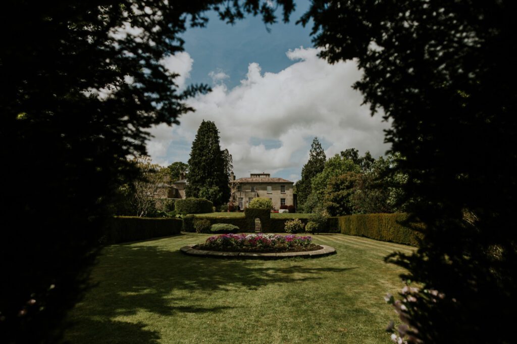 The gardens at Colehayes Park wedding venue