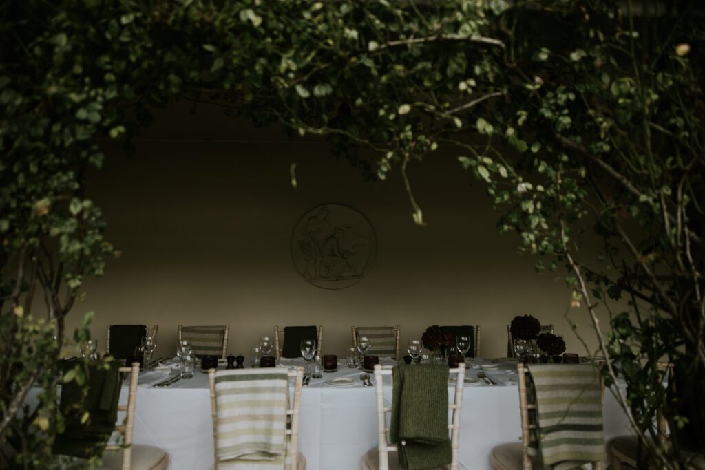 A wedding breakfast at the Hotel Endsleigh