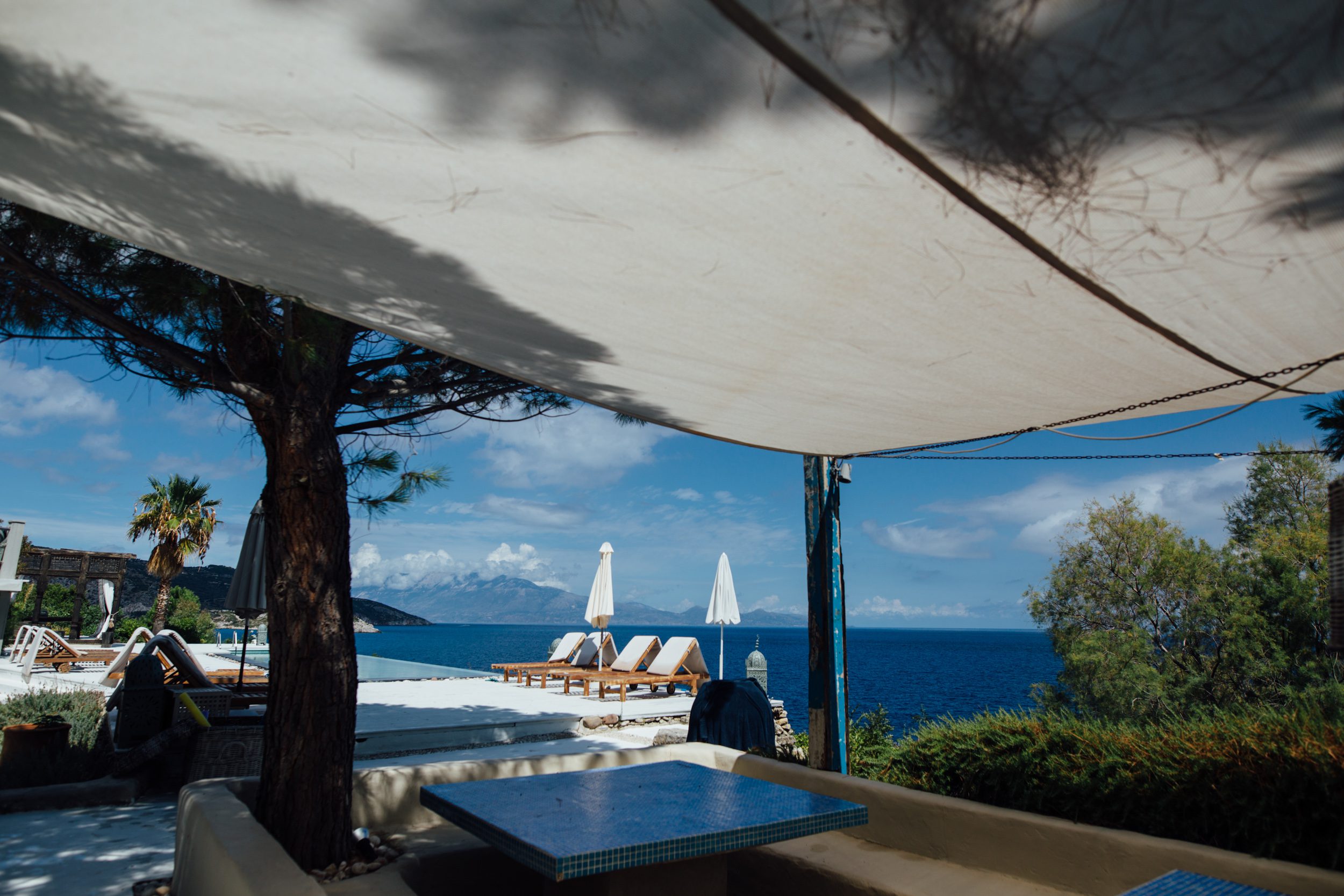 Sea views at a wedding at Club Peligoni in Zakinthos